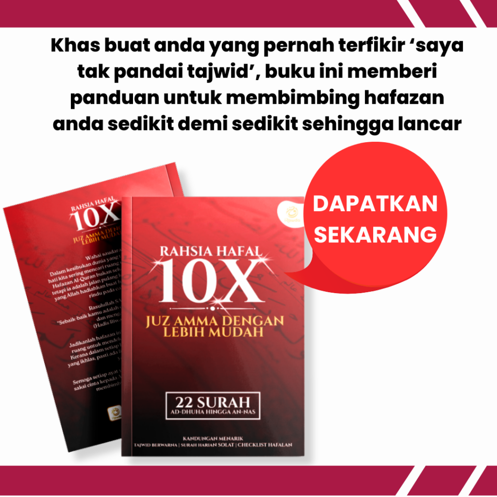 Dapatkan buku Rahsia Hafal 10X